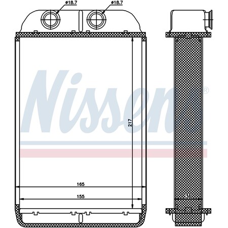 Nissen Heater Core, 70232 70232